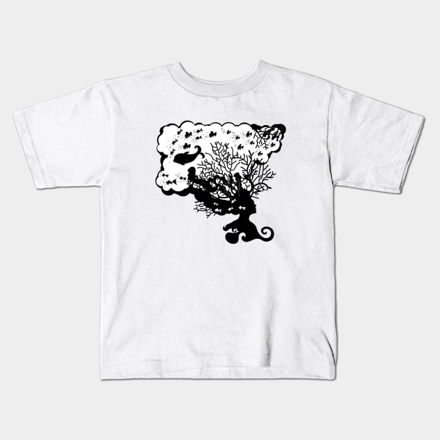 Enchanted mermaid Kids T-Shirt by AnnArtshock